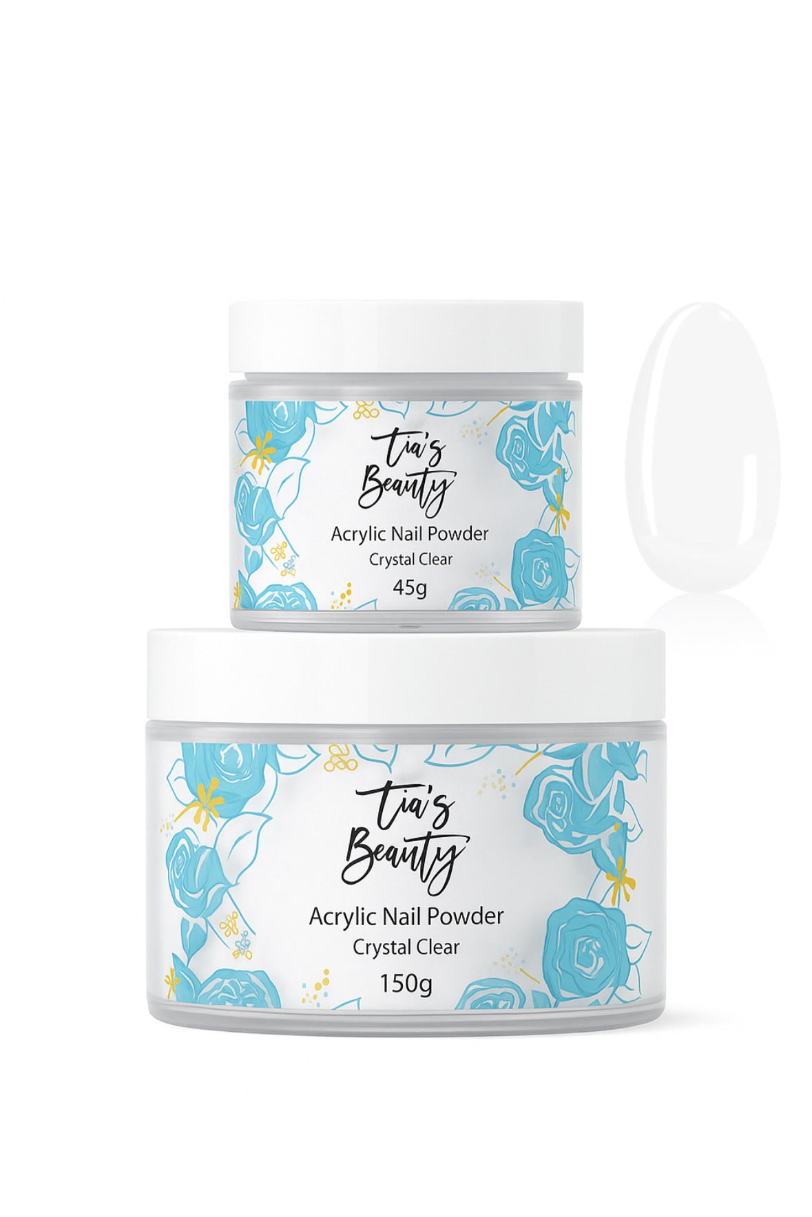 Tia's Beauty Acrylic Powder - Crystal Clear 45g / 150g