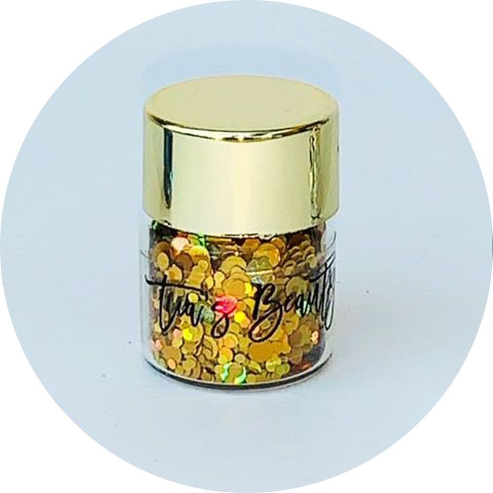 Mixed Round Dots - Dark Gold