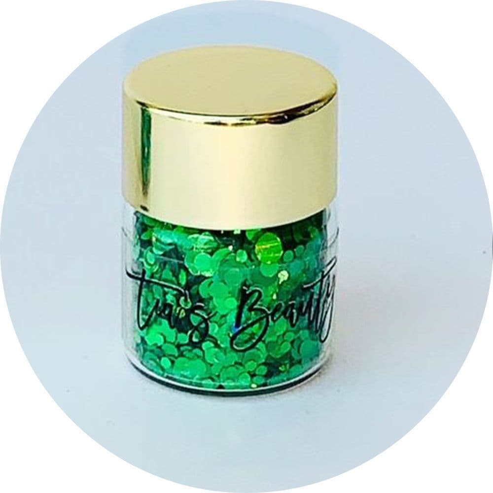Mixed Round Dots - Dark Green