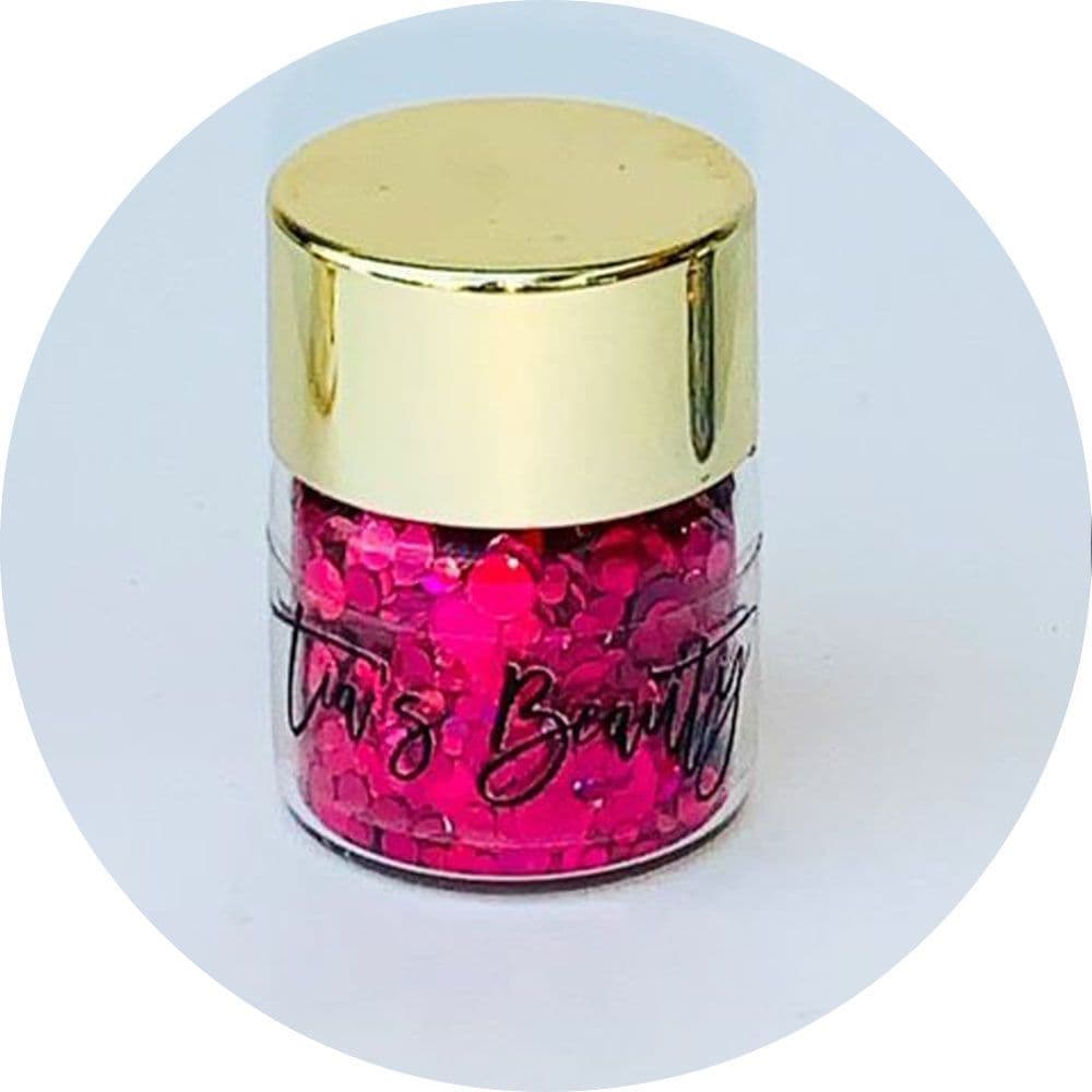Mixed Round Dots - Fuchsia