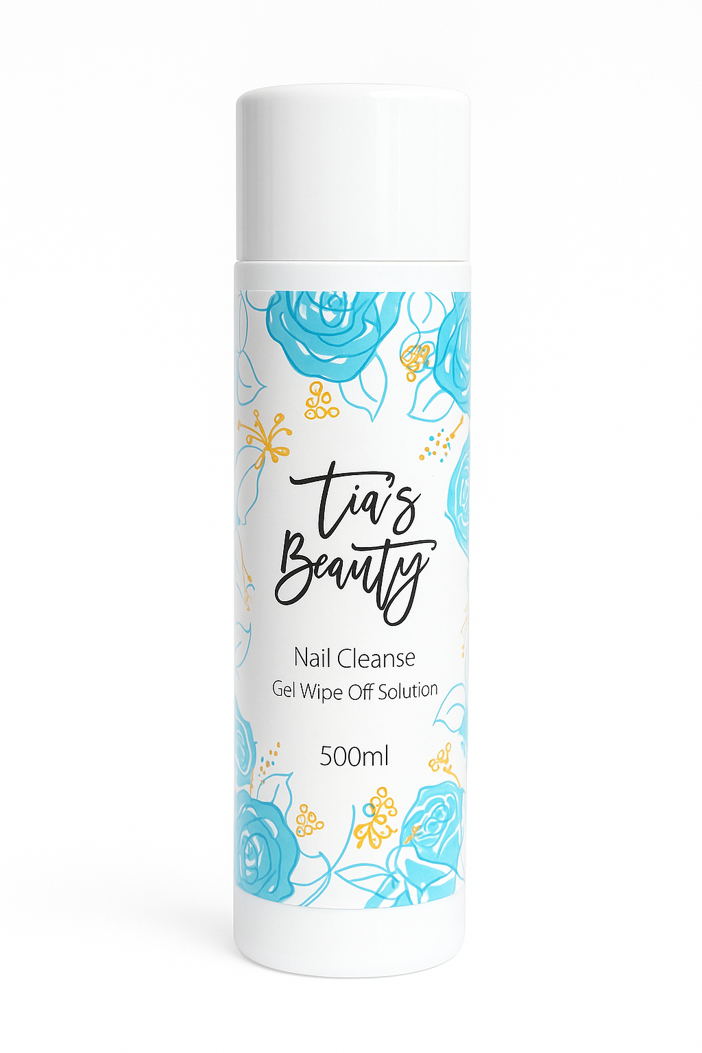 Tia's Beauty Nail Cleanse UV Gel Wipe off Solution - 500ml