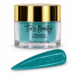 Glitter Acrylic Nail Powder – Alluring Aqua