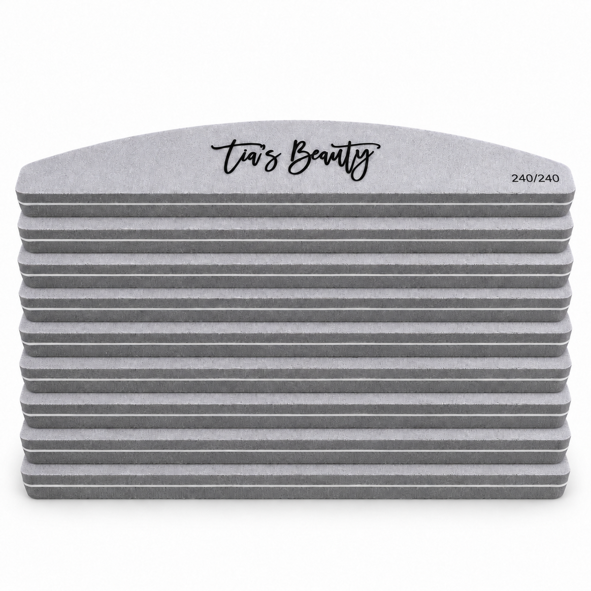 Pack of 10 Sponge Buffer Nail Files - 240 grit
