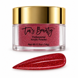 Glitter Acrylic Nail Powder – Burning Flame