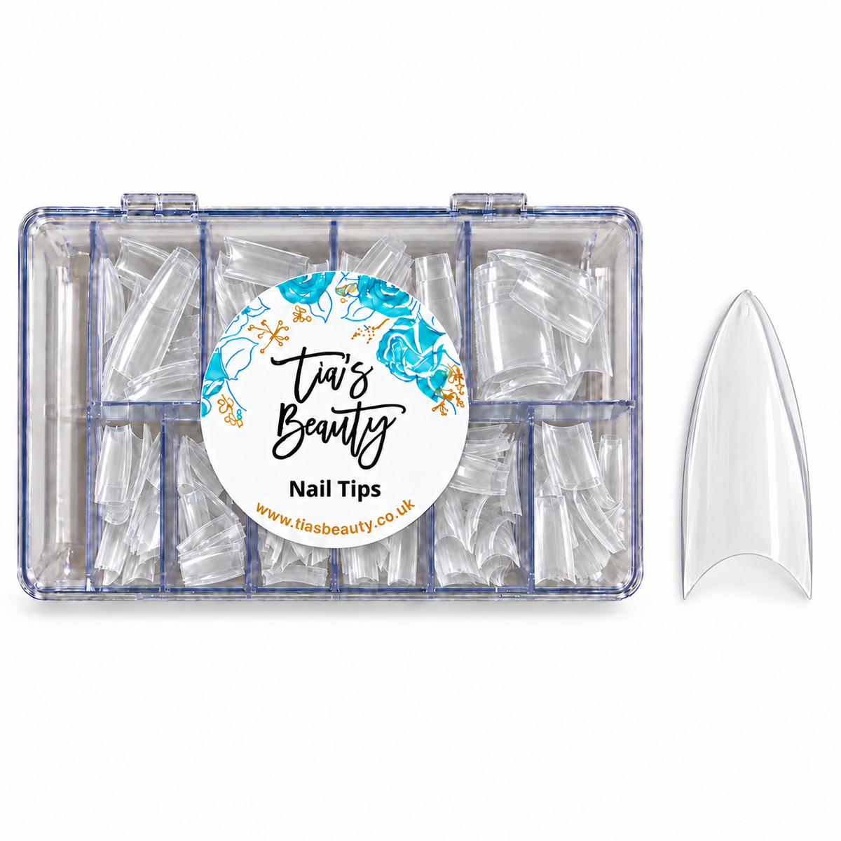 Clear Almond Nail Tips - 500