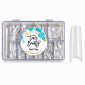 Clear Square Pre-pinched Nail Tips - 500