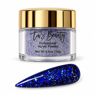 Glitter Acrylic Nail Powder – Cobalt
