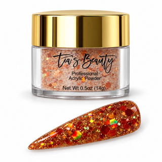 Glitter Acrylic Nail Powder – Copper Jewel