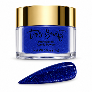 Glitter Acrylic Nail Powder – Deep Sapphire