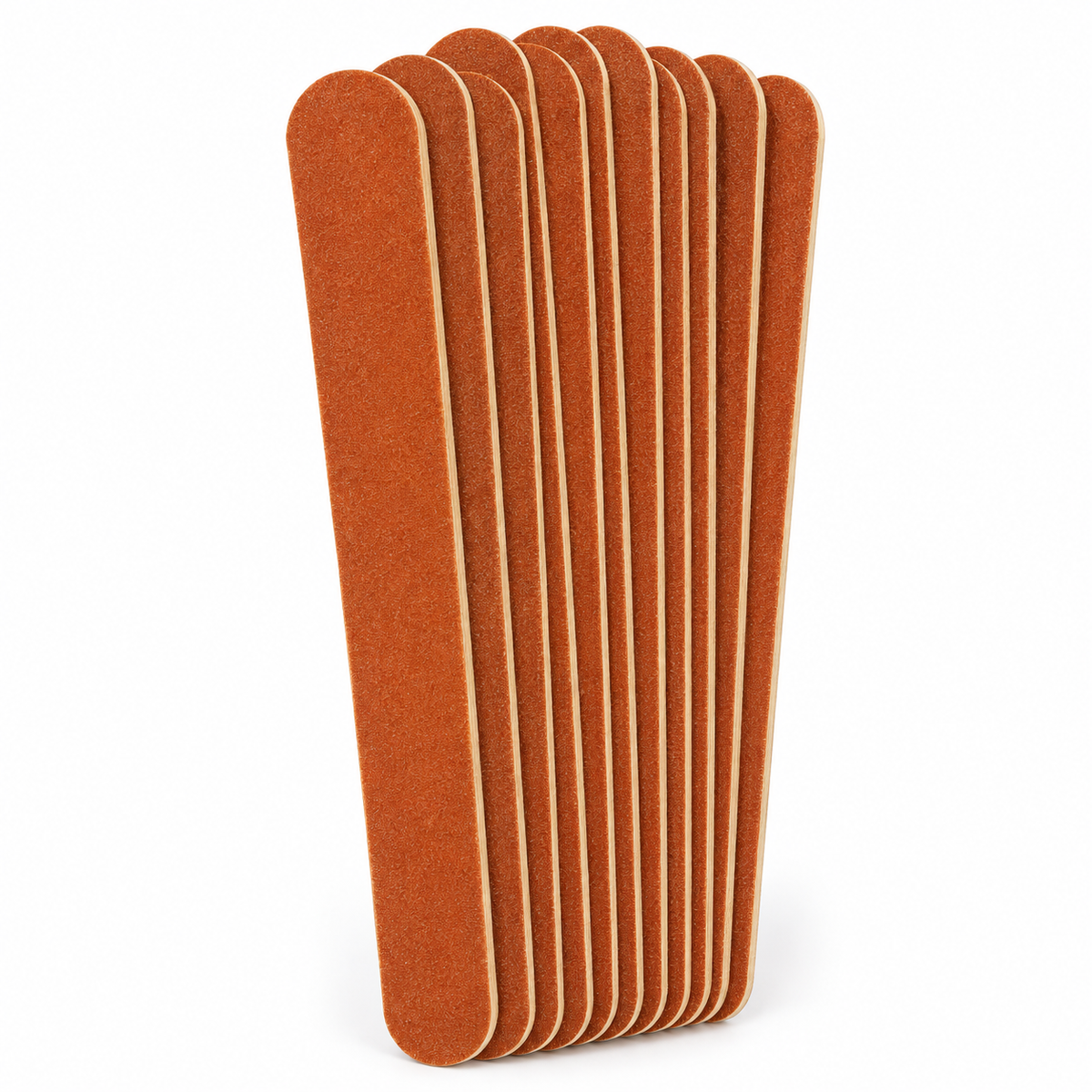 Pack of 10 Emery Board Nail Files - Grit 100/180