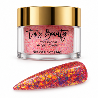 Glitter Acrylic Nail Powder – Fire Opal