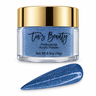 Glitter Acrylic Nail Powder – Glistening Denim