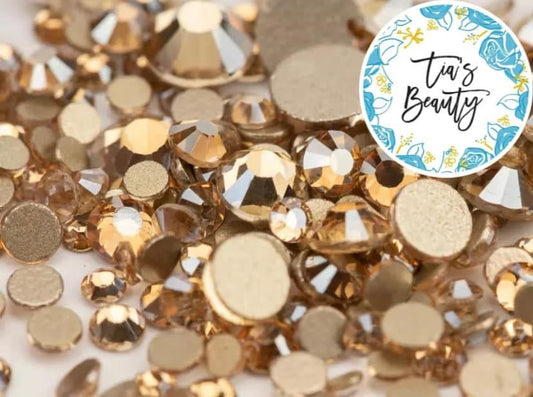 Golden Shadow - Pack of 1,440 Mixed sizes Rhinestones