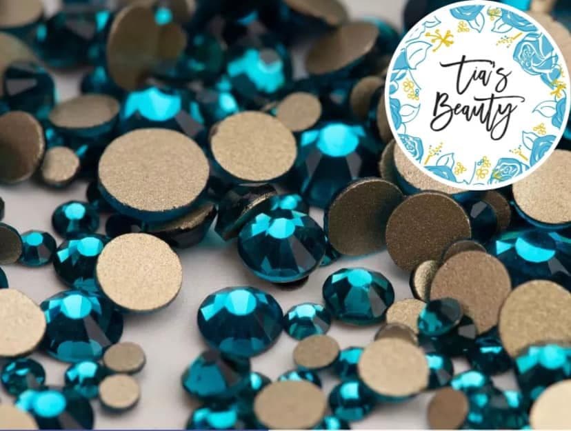 Indicolite - Pack of 1,440 Mixed sizes Rhinestones