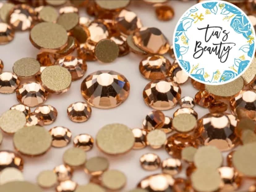 Light Peach - Pack of 1,440 Mixed sizes Rhinestones
