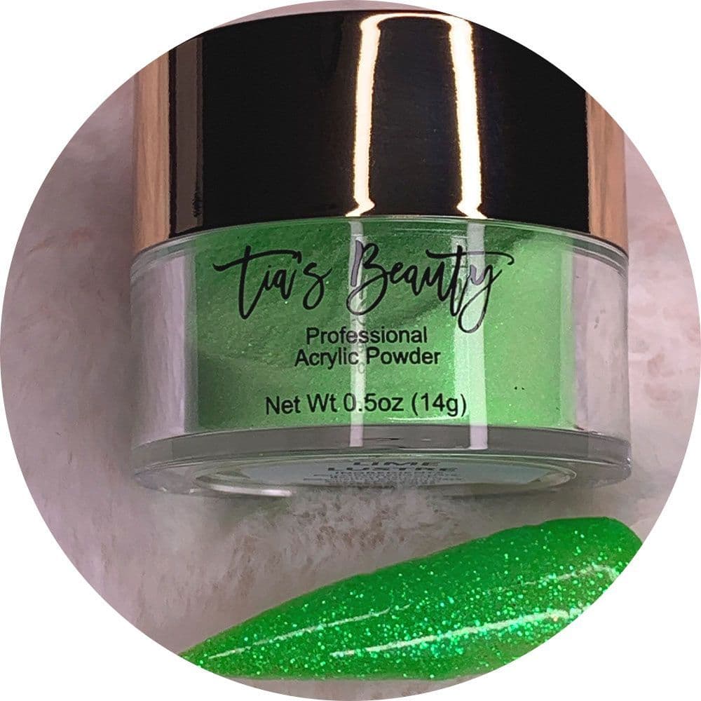 Lime Lustre - Glitter Acrylic