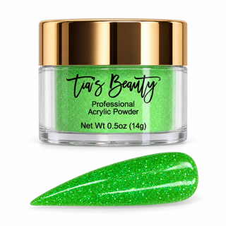 Glitter Acrylic Nail Powder – Lime Lustre