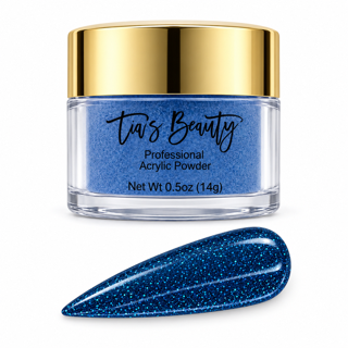 Glitter Acrylic Nail Powder – Midnight Blue