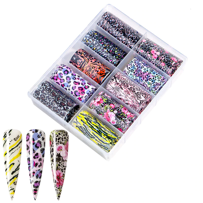 NAIL ART FOIL ANIMAL PRINT - box 7