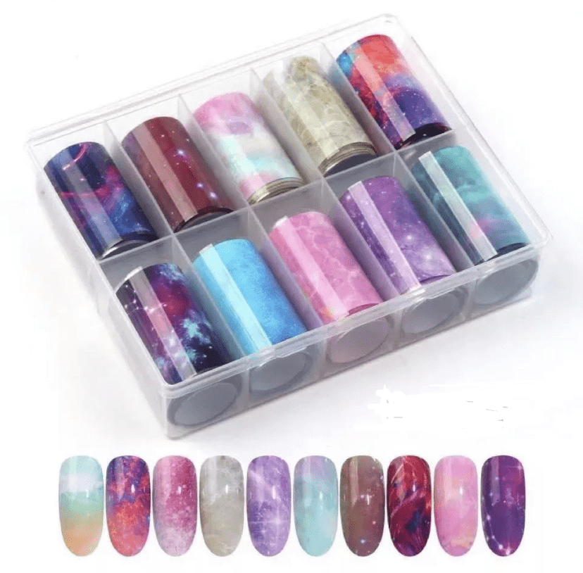 NAIL ART FOIL GALAXY / MARBLE - box 13