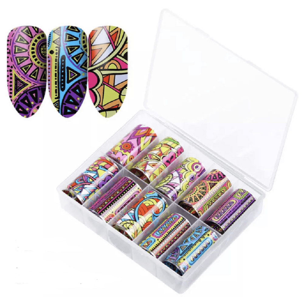 NAIL ART FOIL RETRO - box 14