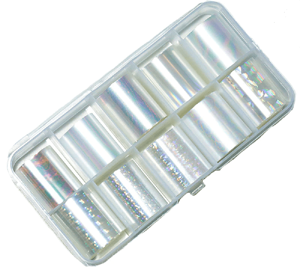 NAIL ART FOIL WHITE OPAL - box 3