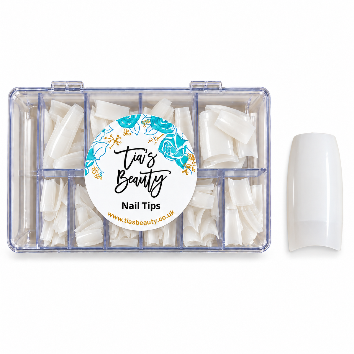 Natural Half Well Nail Tips - 500