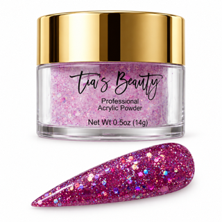 Glitter Acrylic Nail Powder – Orchid Jewel