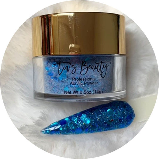Pacific Blue - Glitter Acrylic