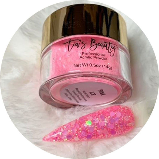 Pink Ice - Glitter Acrylic