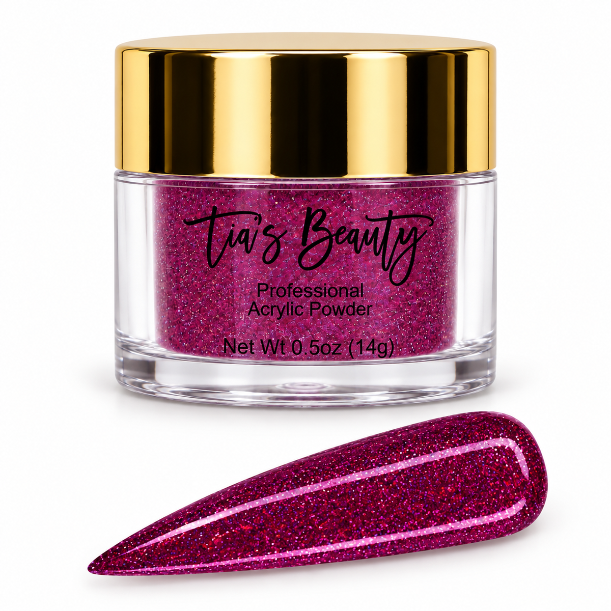 Glitter Acrylic Nail Powder – Purple Passion