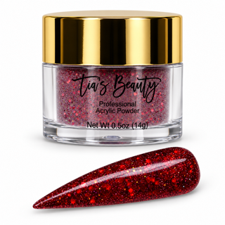 Glitter Acrylic Nail Powder – Ruby Slippers