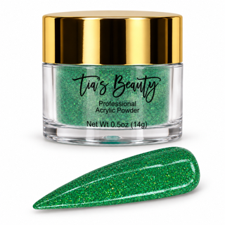 Glitter Acrylic Nail Powder – Sparkling Emerald