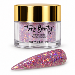 Glitter Acrylic Nail Powder – Wisteria Crush